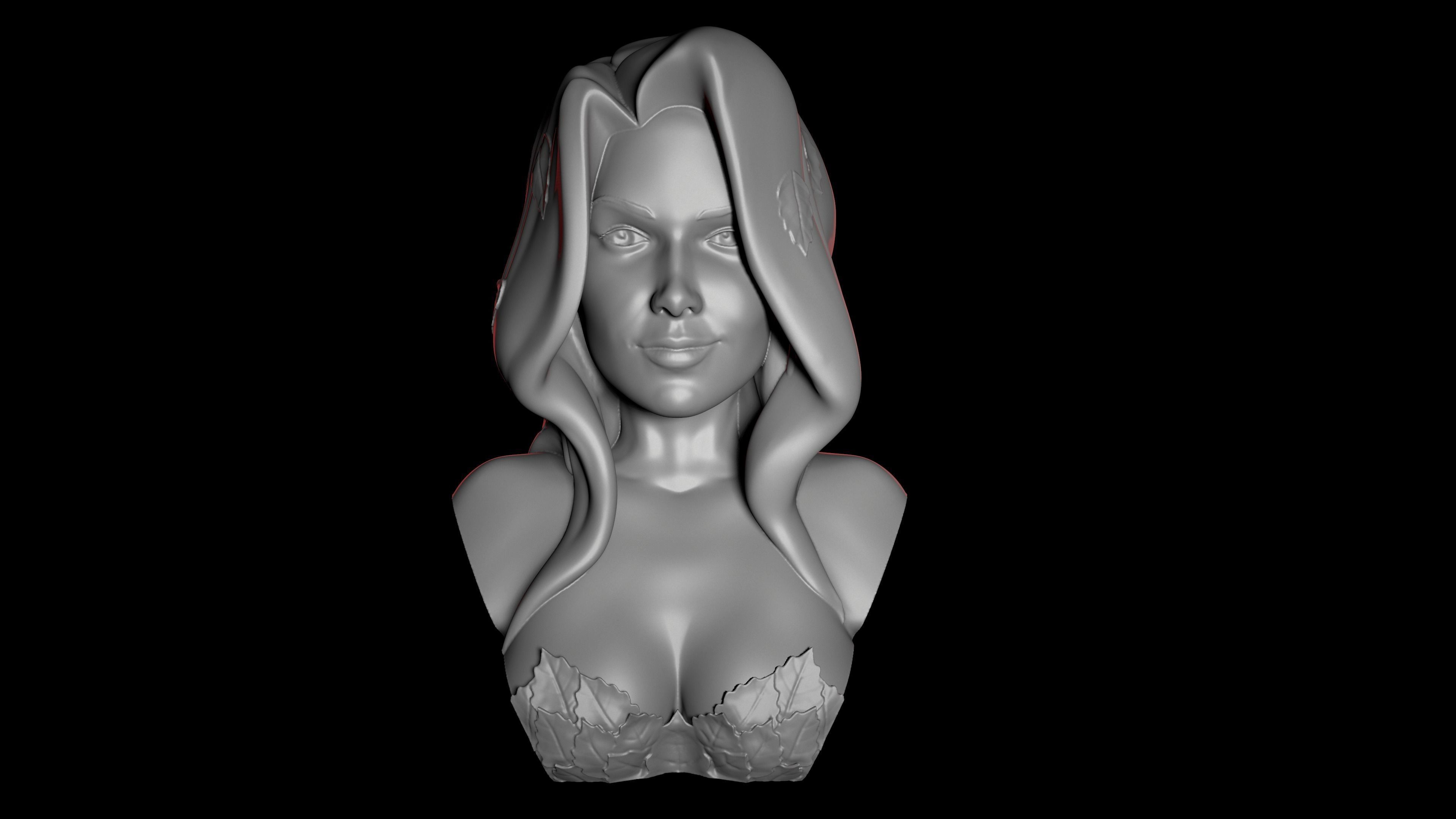 Bust - Poison Ivy 3D print model_10