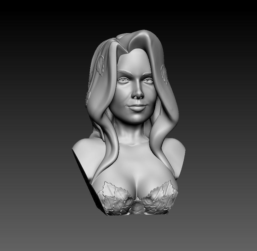 Bust - Poison Ivy 3D print model_22