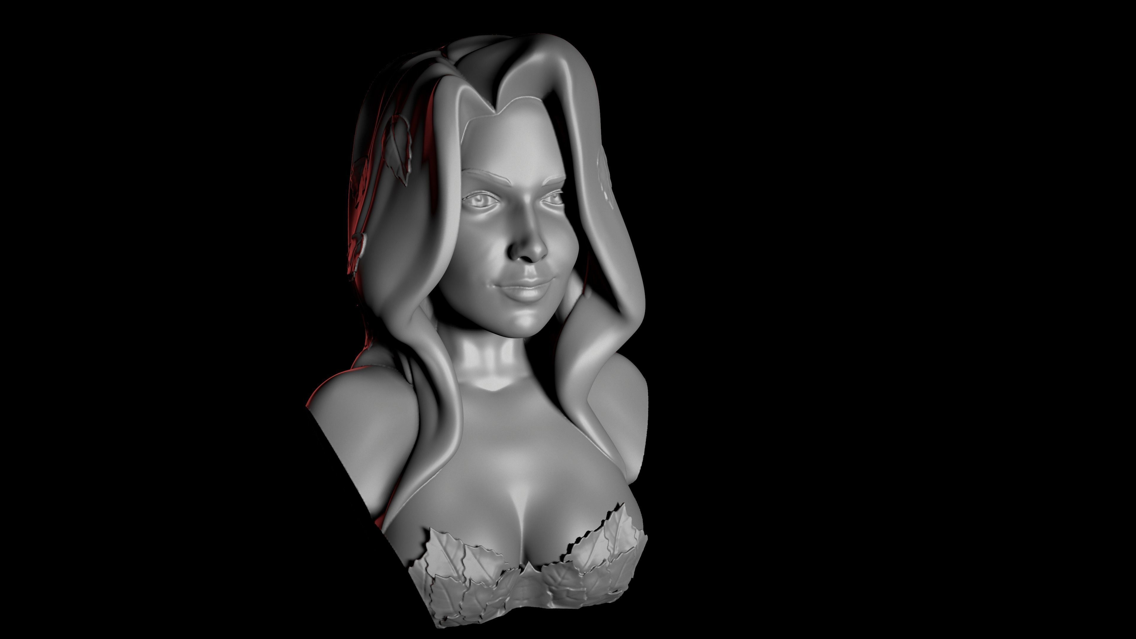 Bust - Poison Ivy 3D print model_12