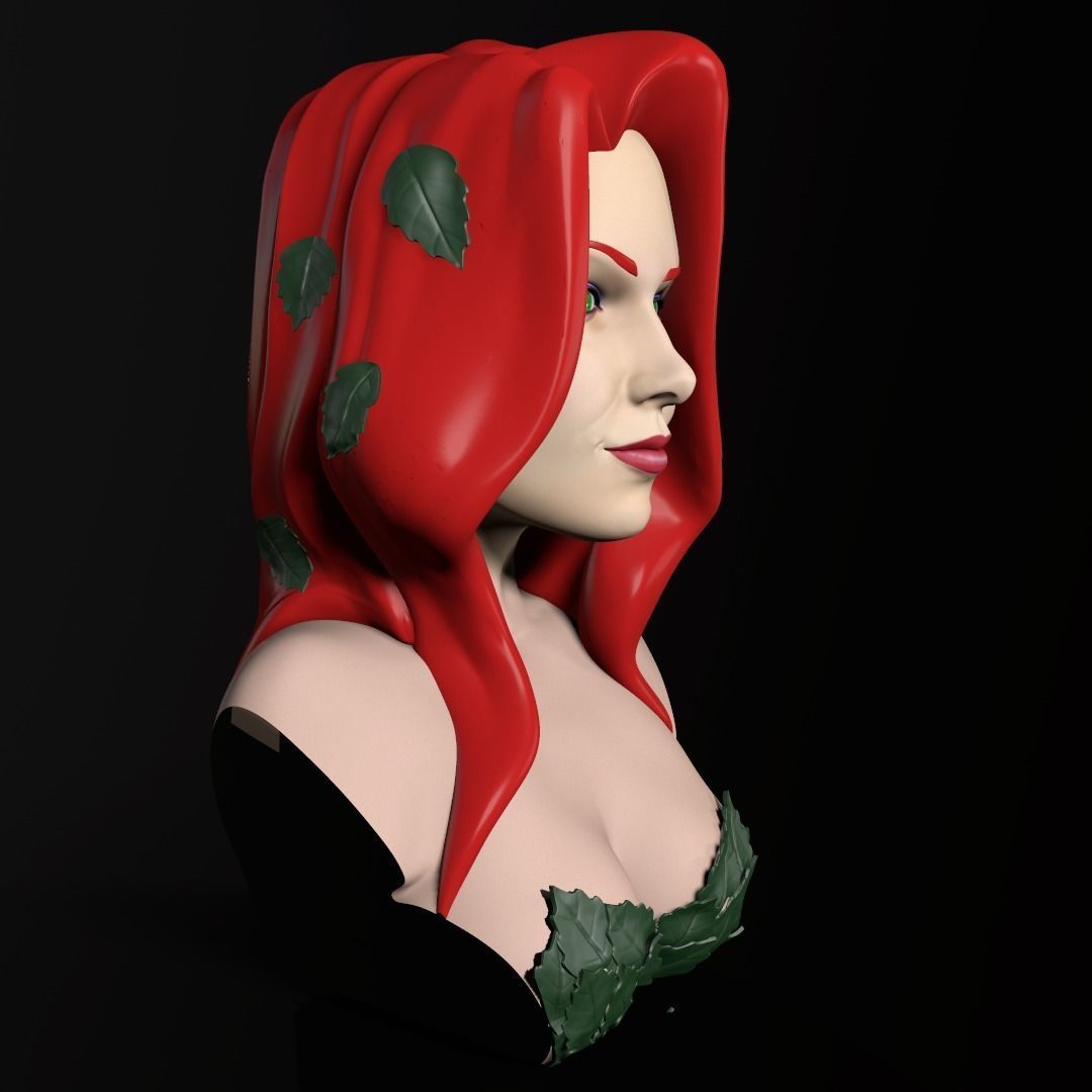 Bust - Poison Ivy 3D print model_3
