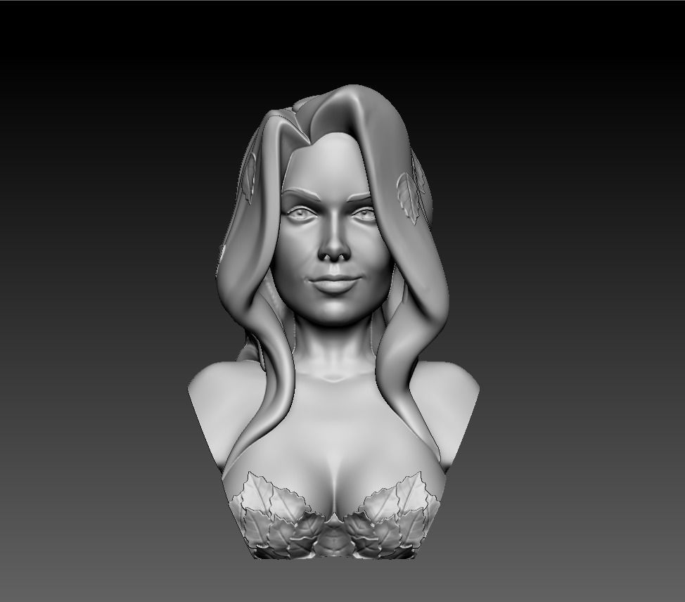 Bust - Poison Ivy 3D print model_24