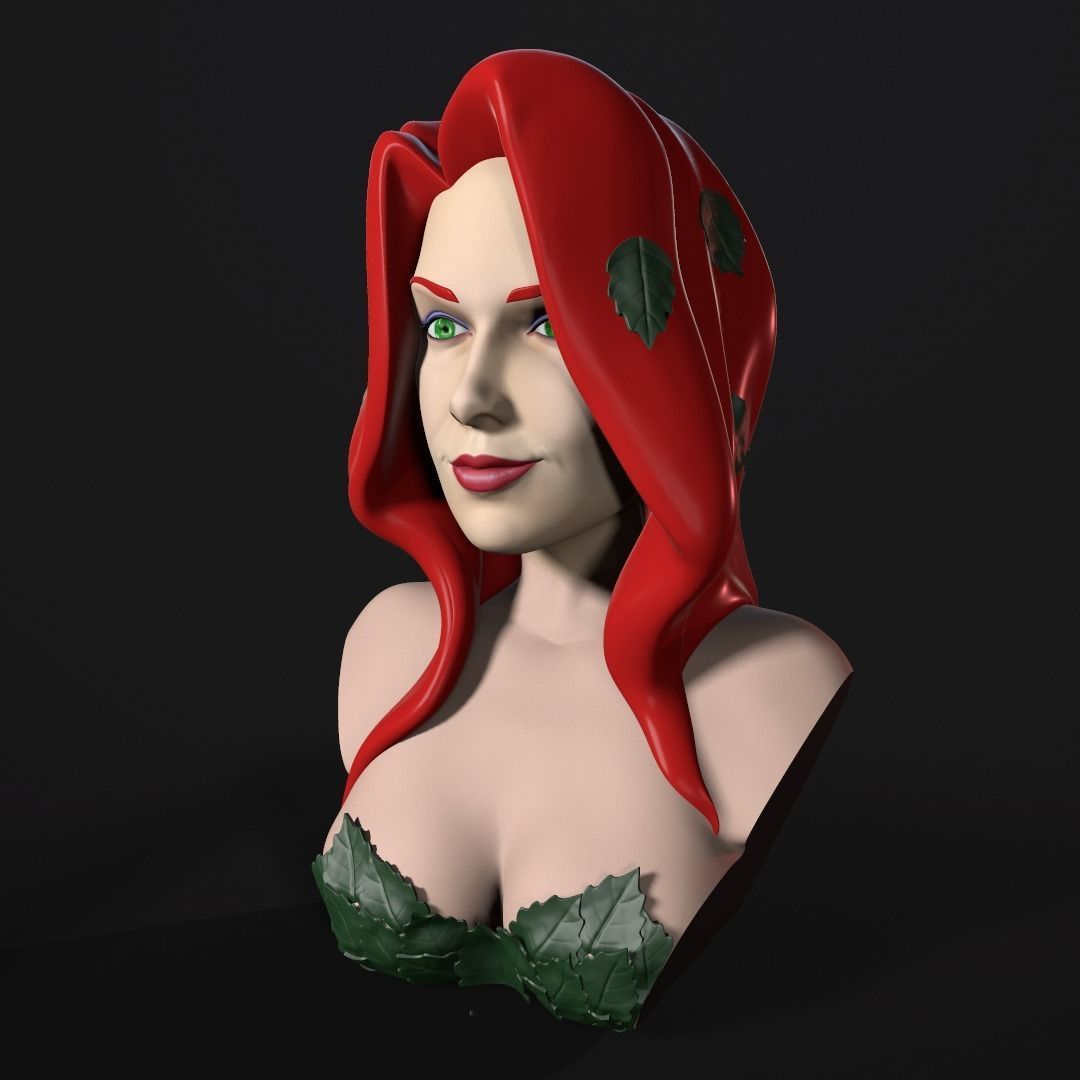 Bust - Poison Ivy 3D print model_4