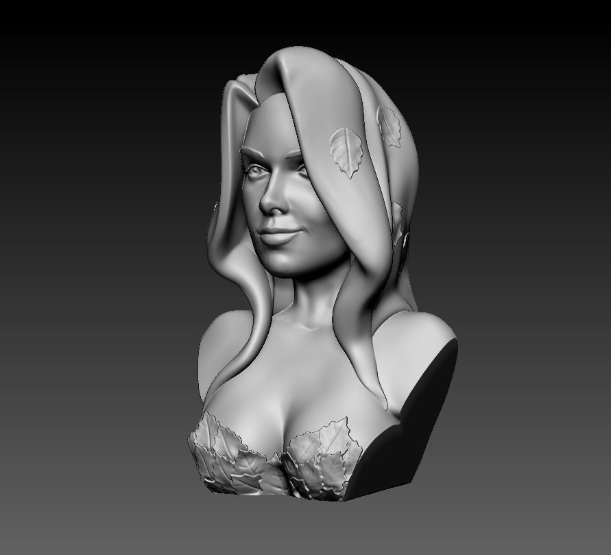 Bust - Poison Ivy 3D print model_25