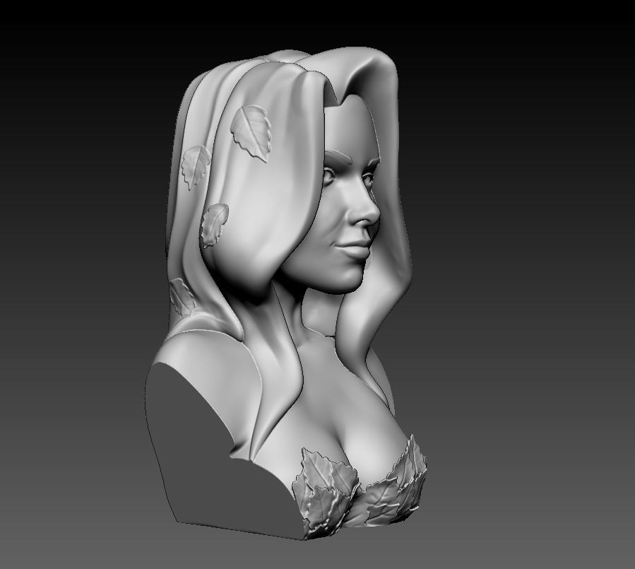 Bust - Poison Ivy 3D print model_20