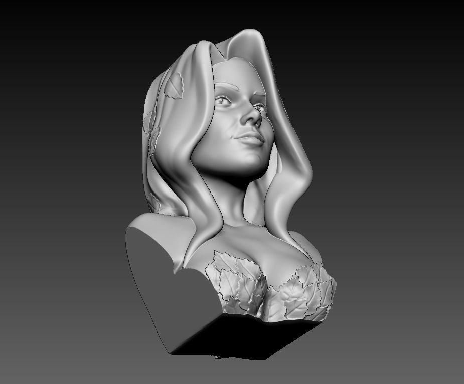 Bust - Poison Ivy 3D print model_23
