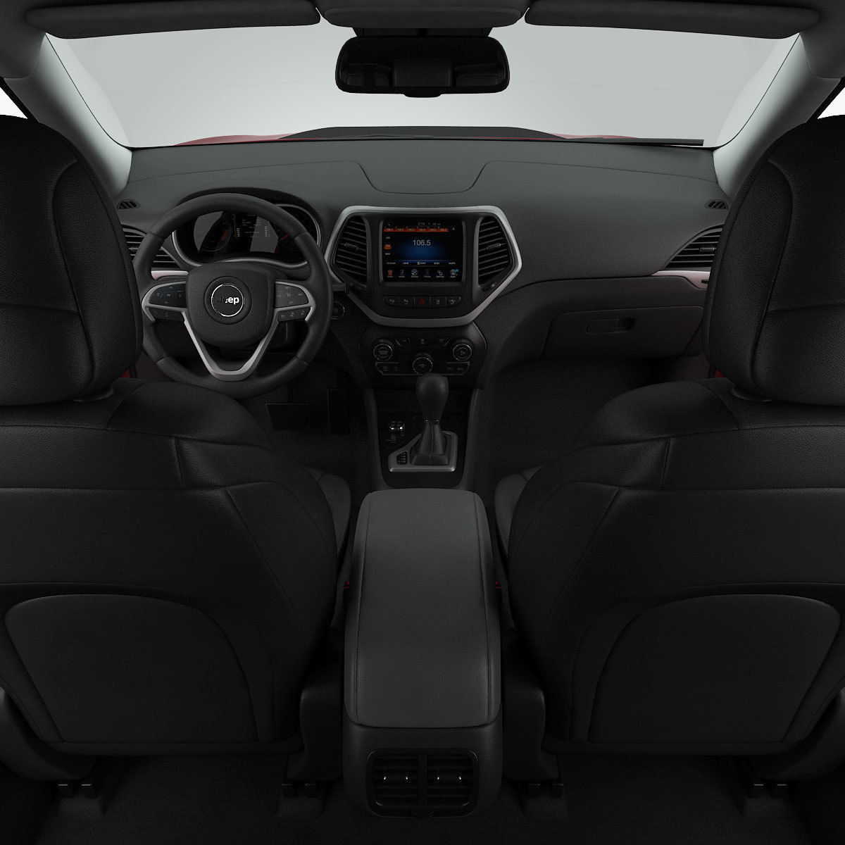 Jeep Cherokee Trailhawk 2014 detailed interior 3D model_18