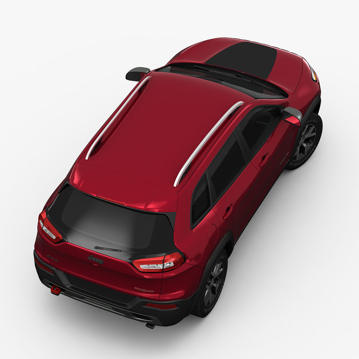 Jeep Cherokee Trailhawk 2014 detailed interior 3D model_9