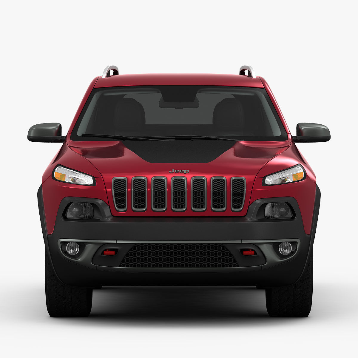 Jeep Cherokee Trailhawk 2014 detailed interior 3D model_10