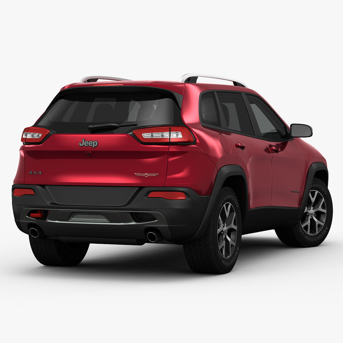 Jeep Cherokee Trailhawk 2014 detailed interior 3D model_3