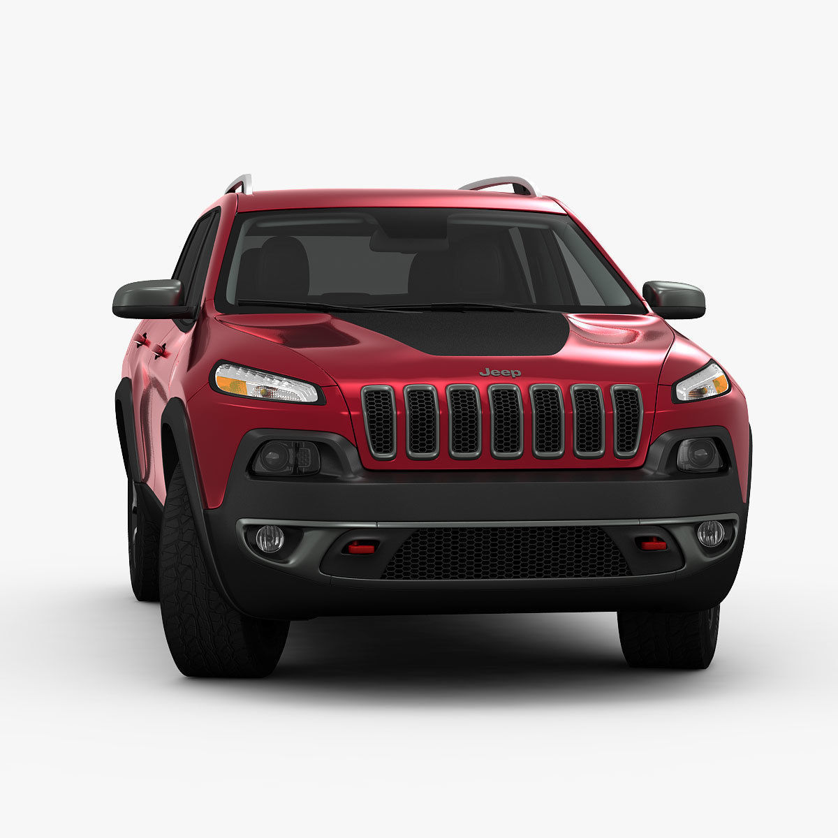 Jeep Cherokee Trailhawk 2014 detailed interior 3D model_4