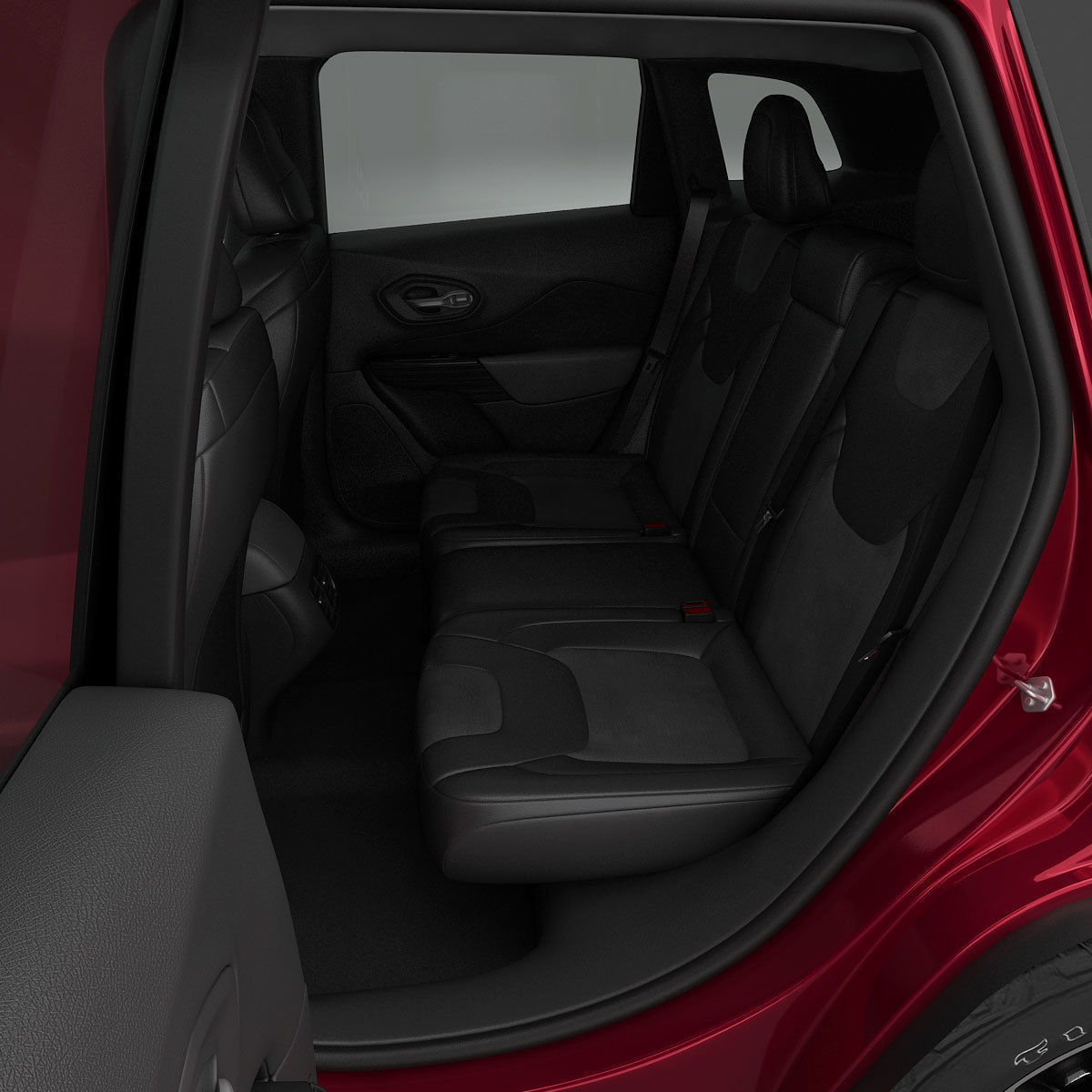 Jeep Cherokee Trailhawk 2014 detailed interior 3D model_17