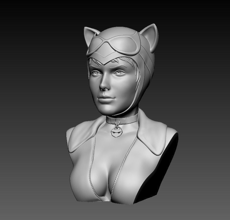 Bust - Catwoman 3D print model_19