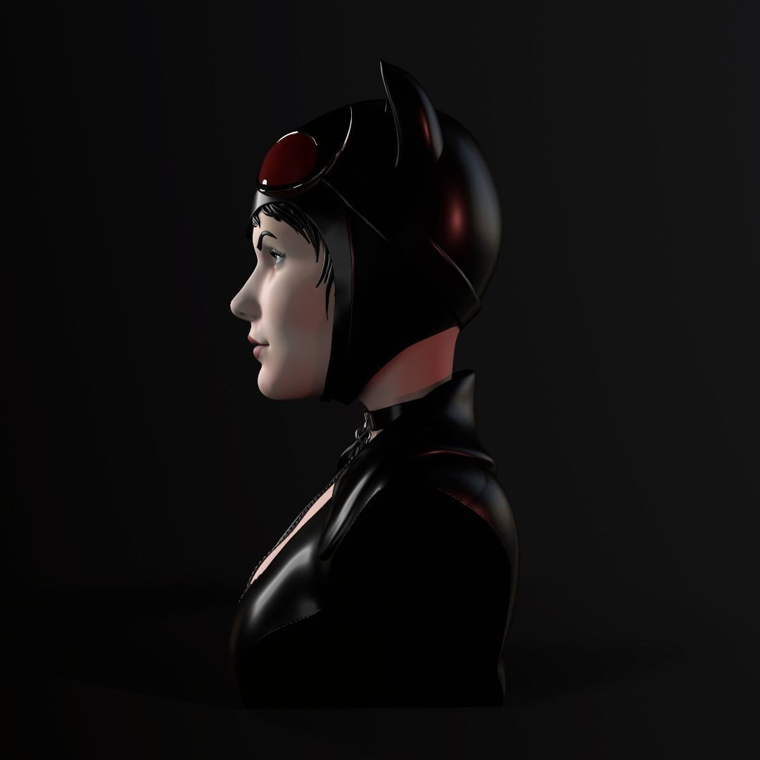 Bust - Catwoman 3D print model_4