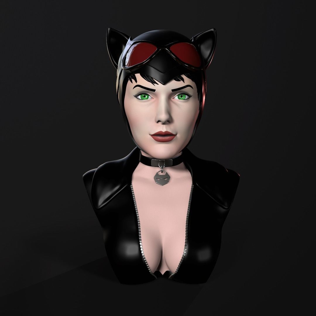 Bust - Catwoman 3D print model_3
