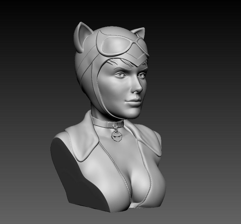 Bust - Catwoman 3D print model_22
