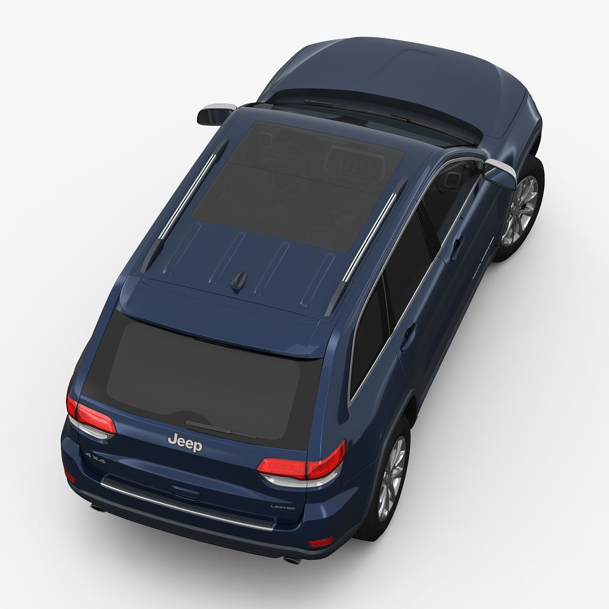 Jeep Grand Cherokee 2014 detailed interior 3D model_9
