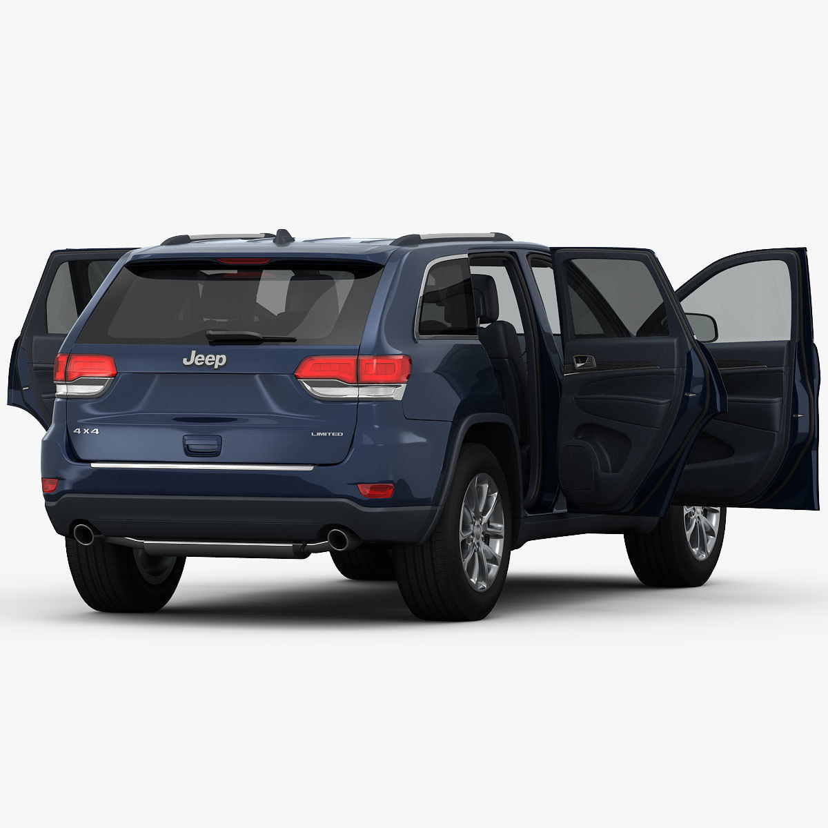 Jeep Grand Cherokee 2014 detailed interior 3D model_14