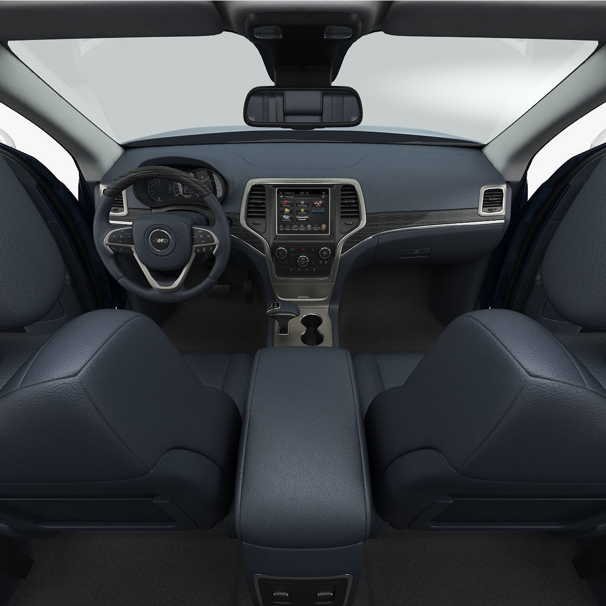 Jeep Grand Cherokee 2014 detailed interior 3D model_18