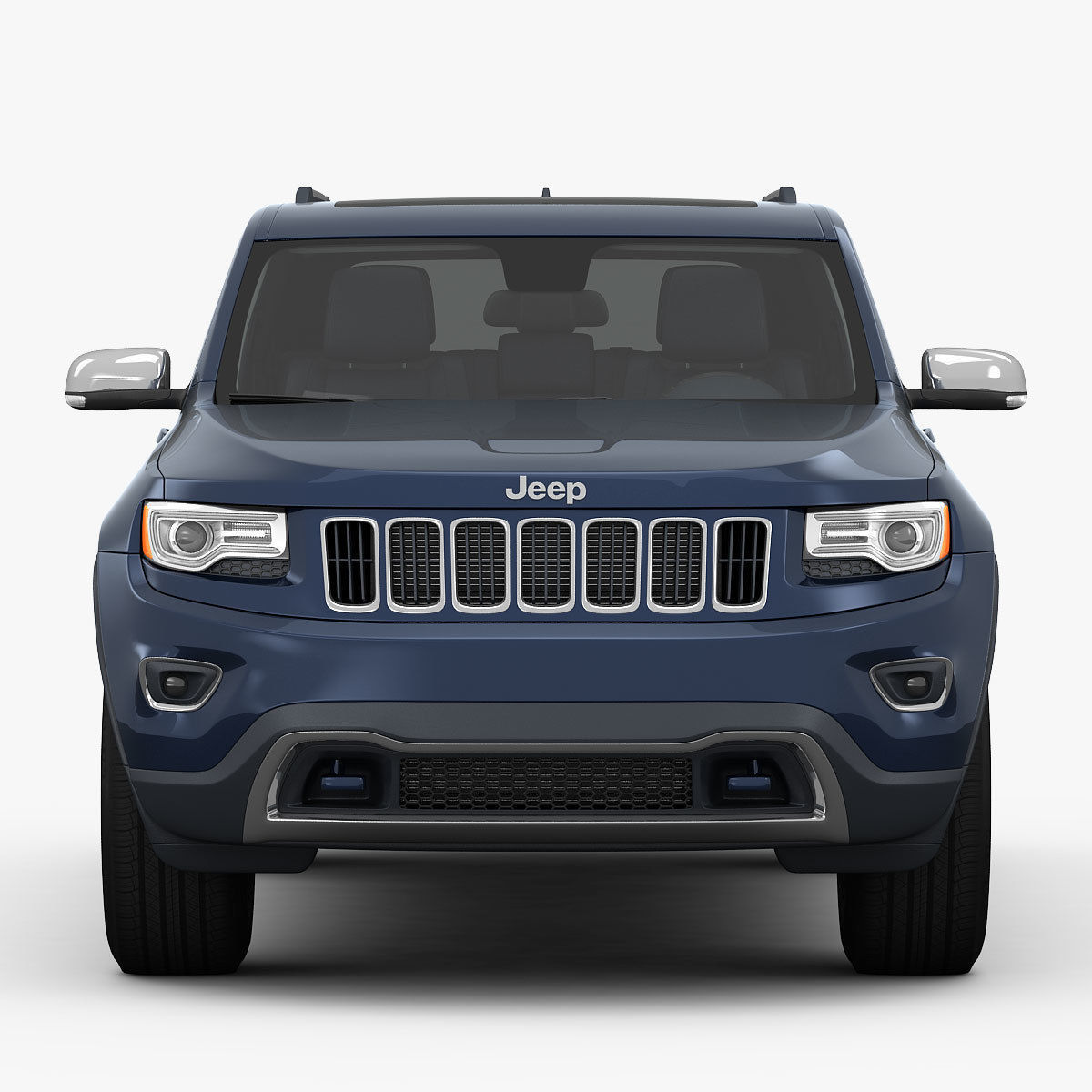 Jeep Grand Cherokee 2014 detailed interior 3D model_10
