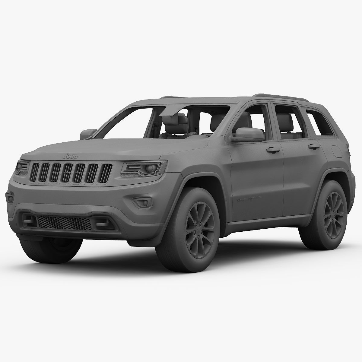 Jeep Grand Cherokee 2014 detailed interior 3D model_26