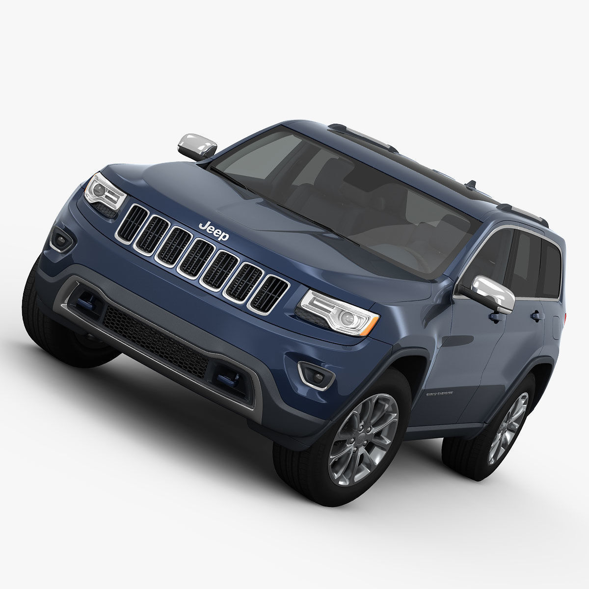 Jeep Grand Cherokee 2014 detailed interior 3D model_2