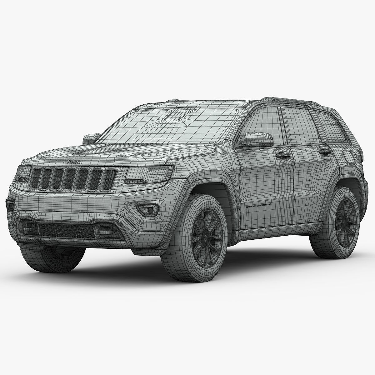 Jeep Grand Cherokee 2014 detailed interior 3D model_21