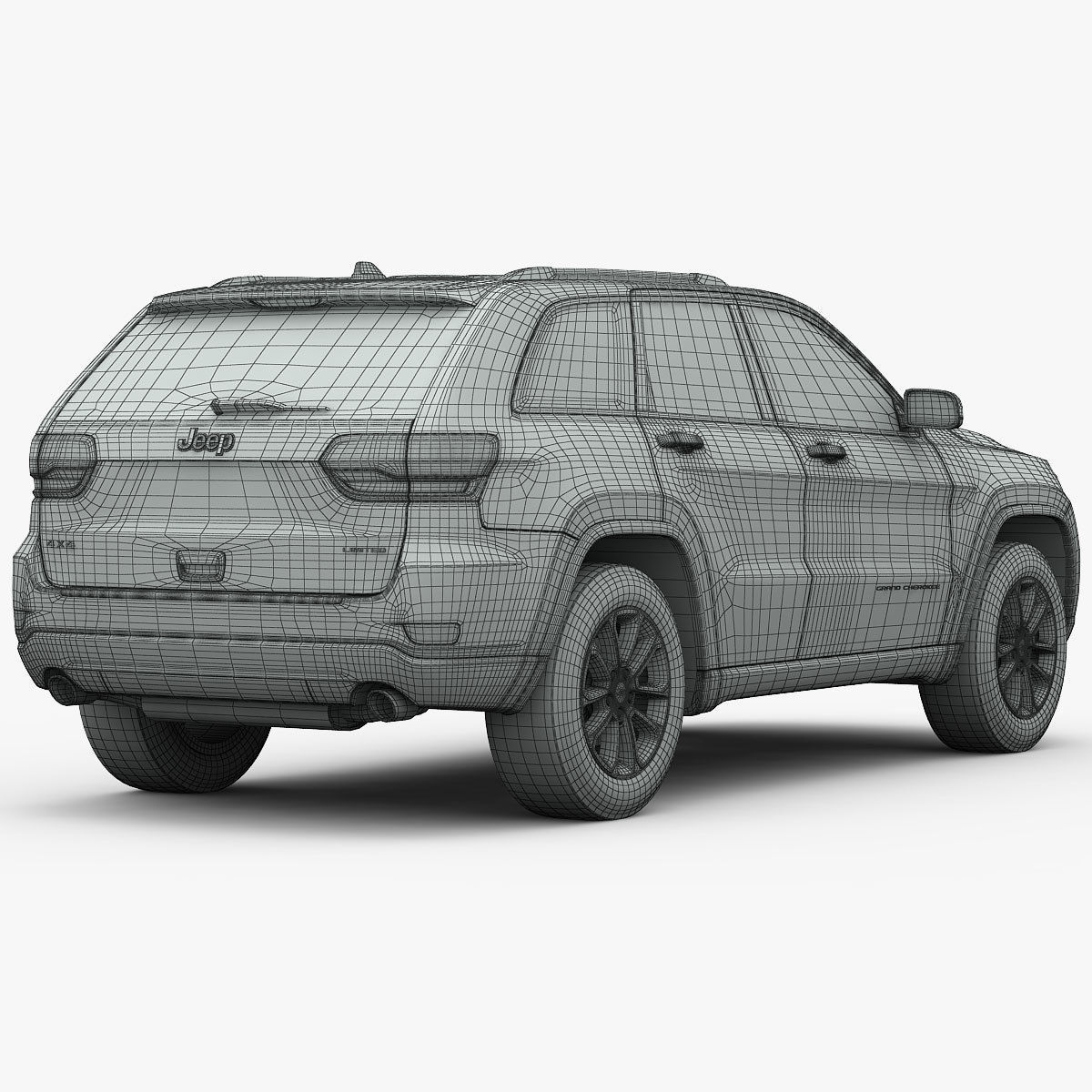 Jeep Grand Cherokee 2014 detailed interior 3D model_23