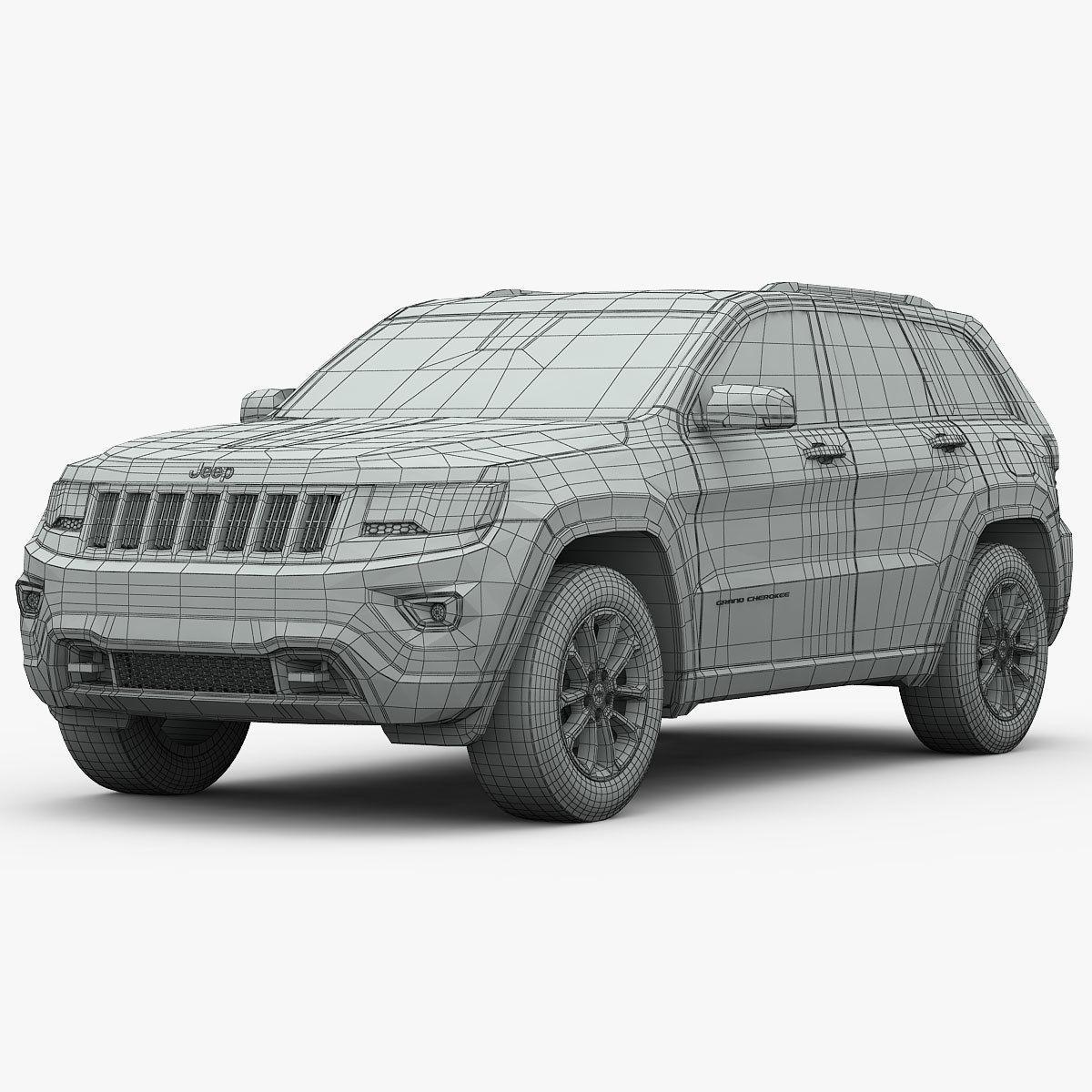 Jeep Grand Cherokee 2014 detailed interior 3D model_20