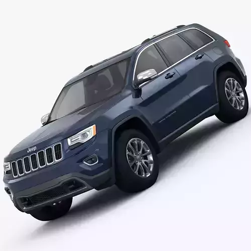 Jeep Grand Cherokee 2014 detailed interior 3D model