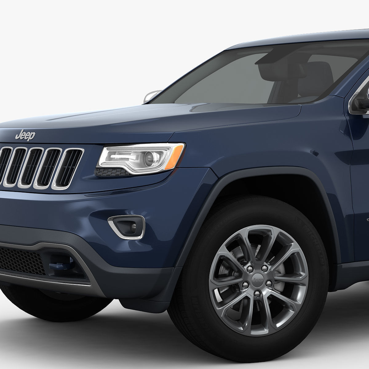 Jeep Grand Cherokee 2014 detailed interior 3D model_7