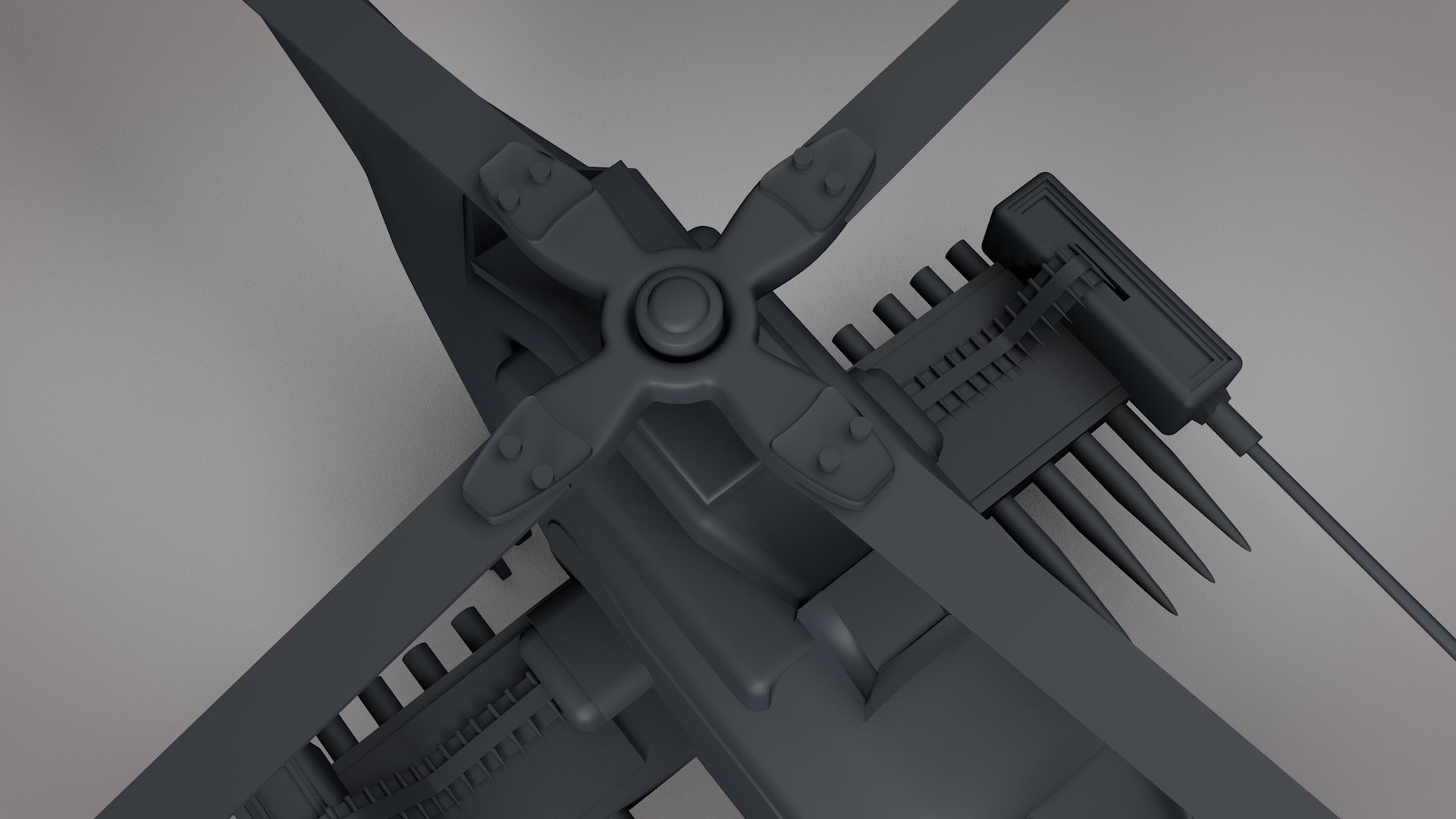 Military Attack Helicopter 3d Model Low-poly 3D model_3