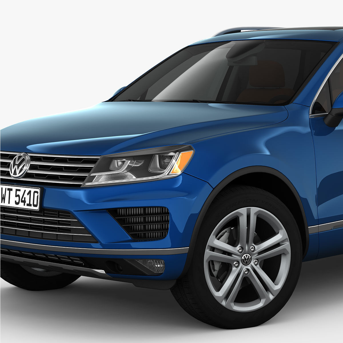 Volkswagen Touareg 2015 detailed interior 3D model_5
