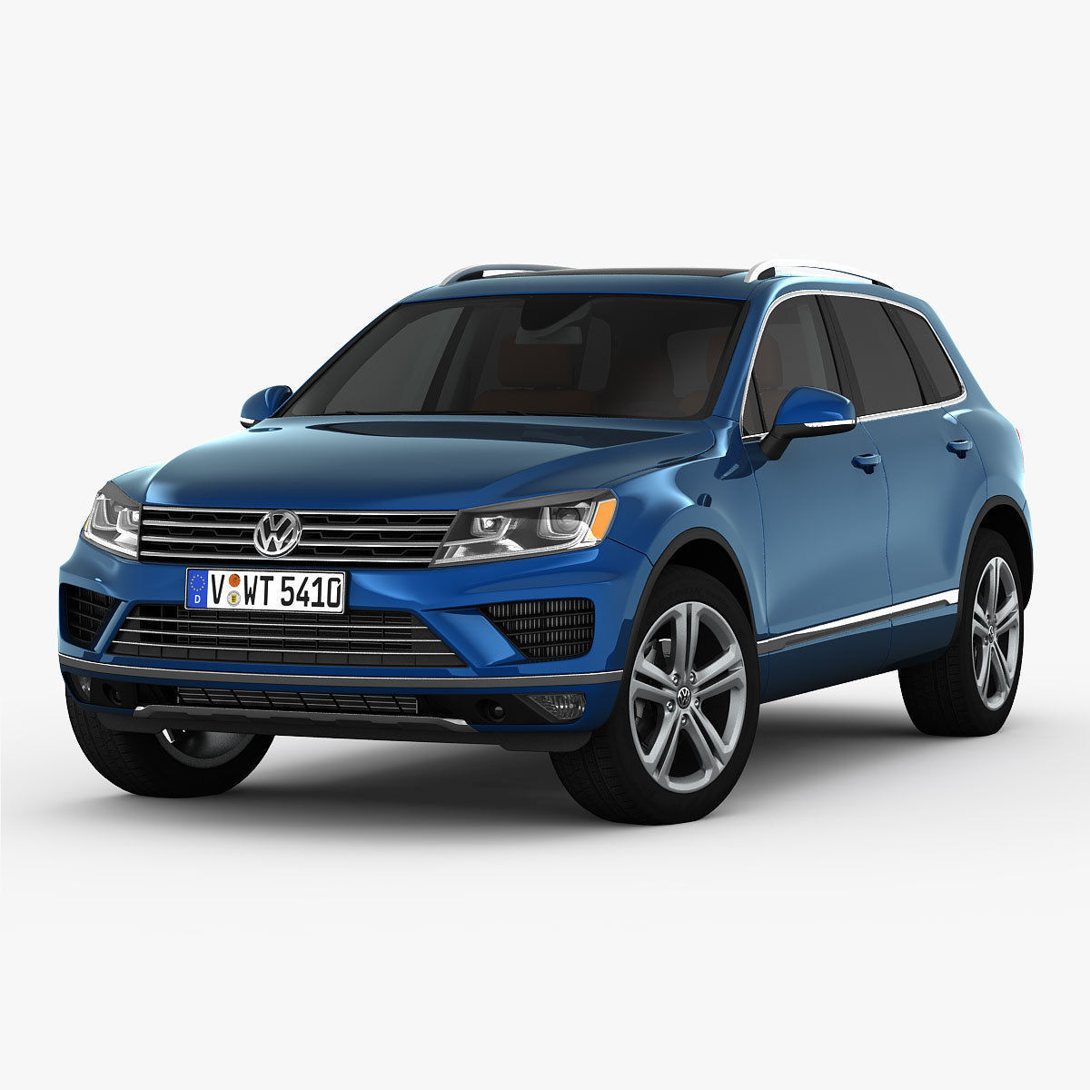 Volkswagen Touareg 2015 detailed interior 3D model_2