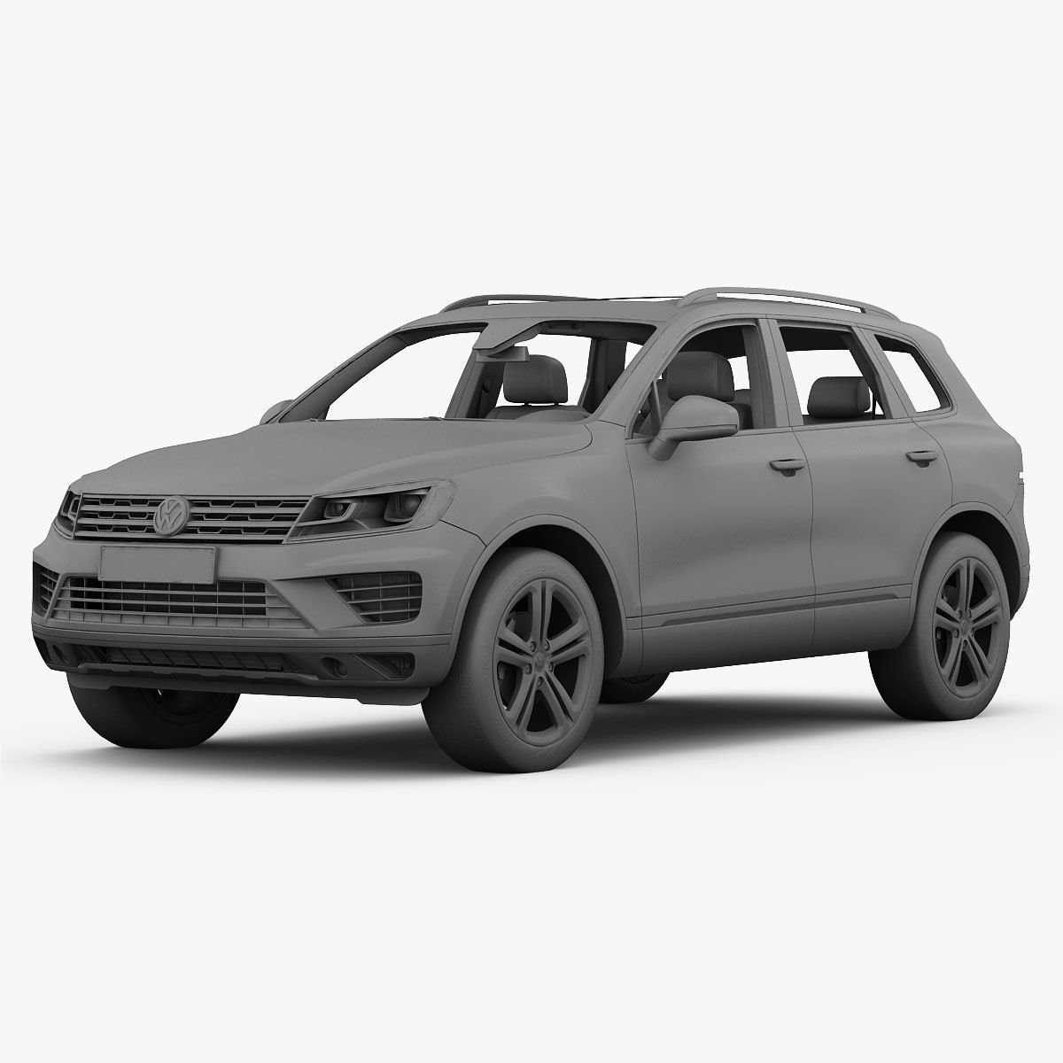 Volkswagen Touareg 2015 detailed interior 3D model_24