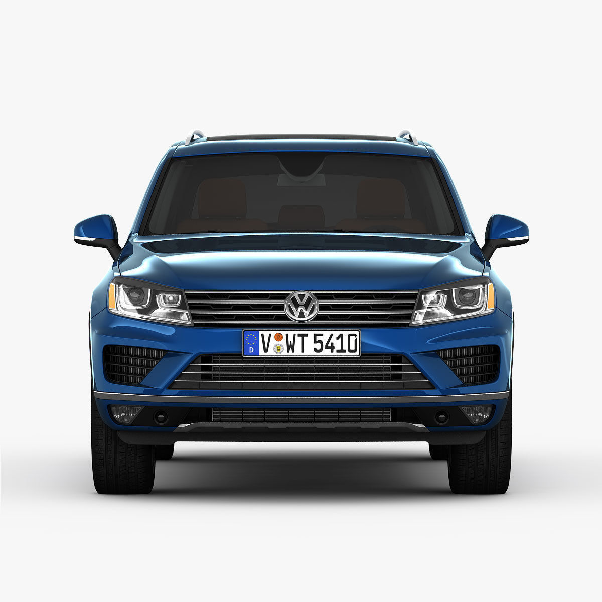 Volkswagen Touareg 2015 detailed interior 3D model_8