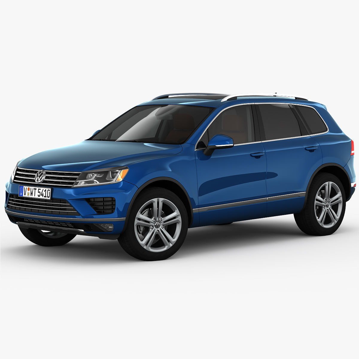 Volkswagen Touareg 2015 detailed interior 3D model_6