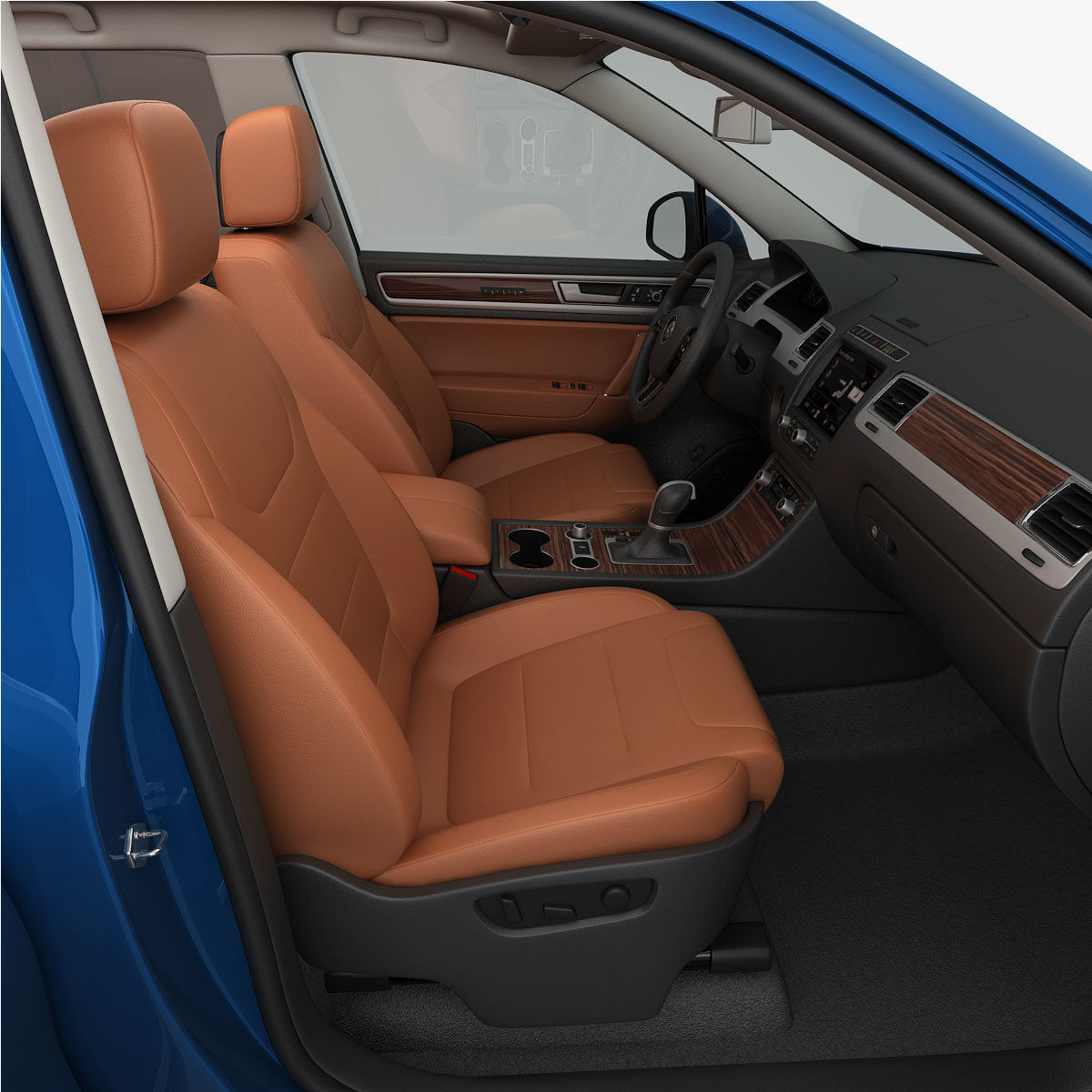 Volkswagen Touareg 2015 detailed interior 3D model_15