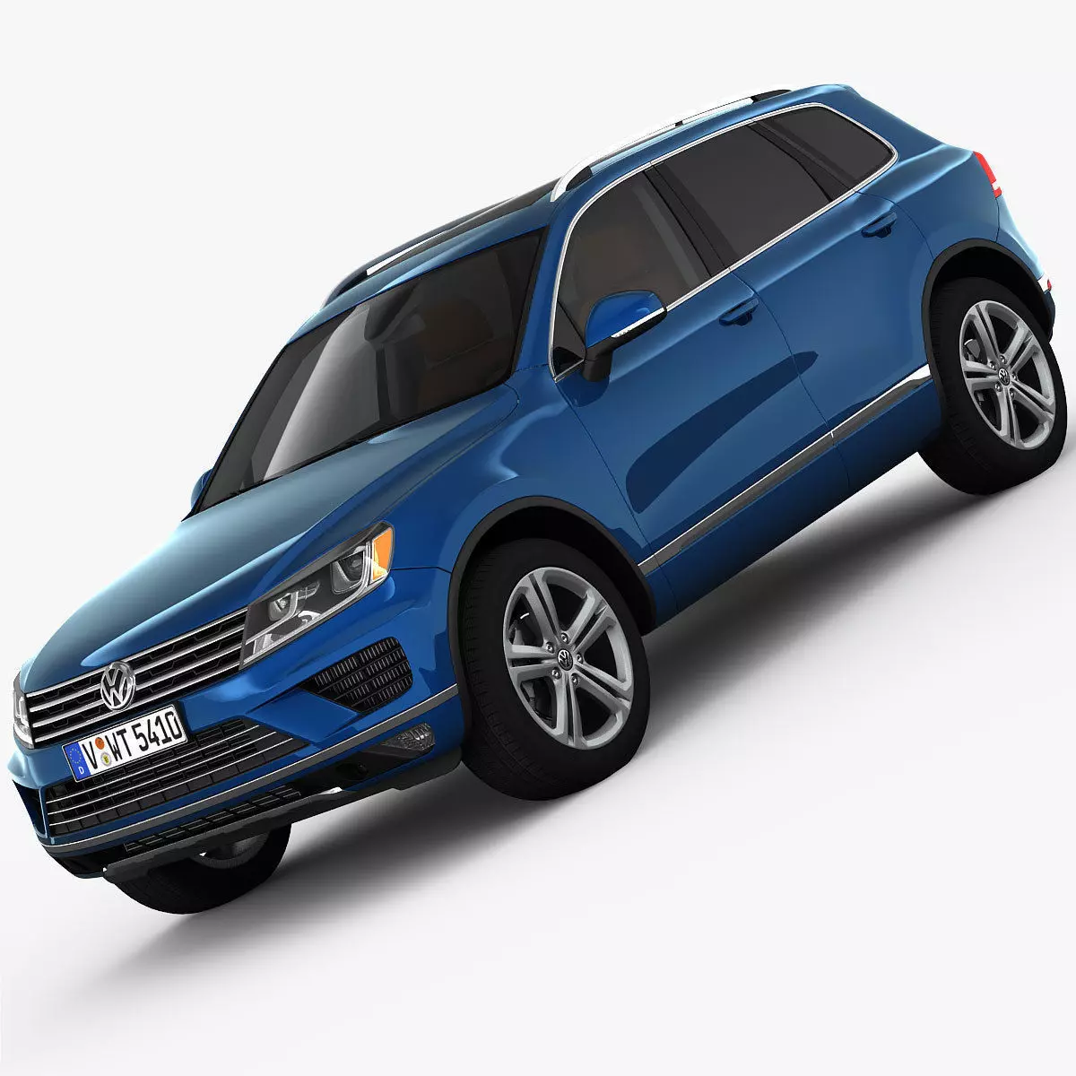 Volkswagen Touareg 2015 detailed interior 3D model_0