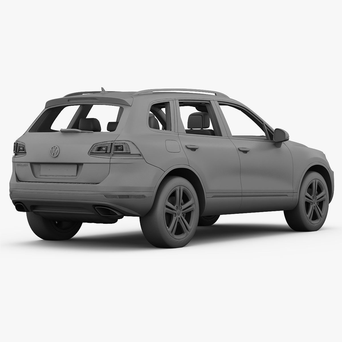 Volkswagen Touareg 2015 detailed interior 3D model_25