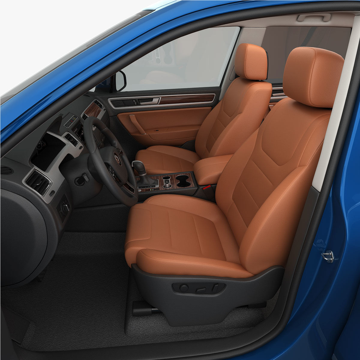 Volkswagen Touareg 2015 detailed interior 3D model_13