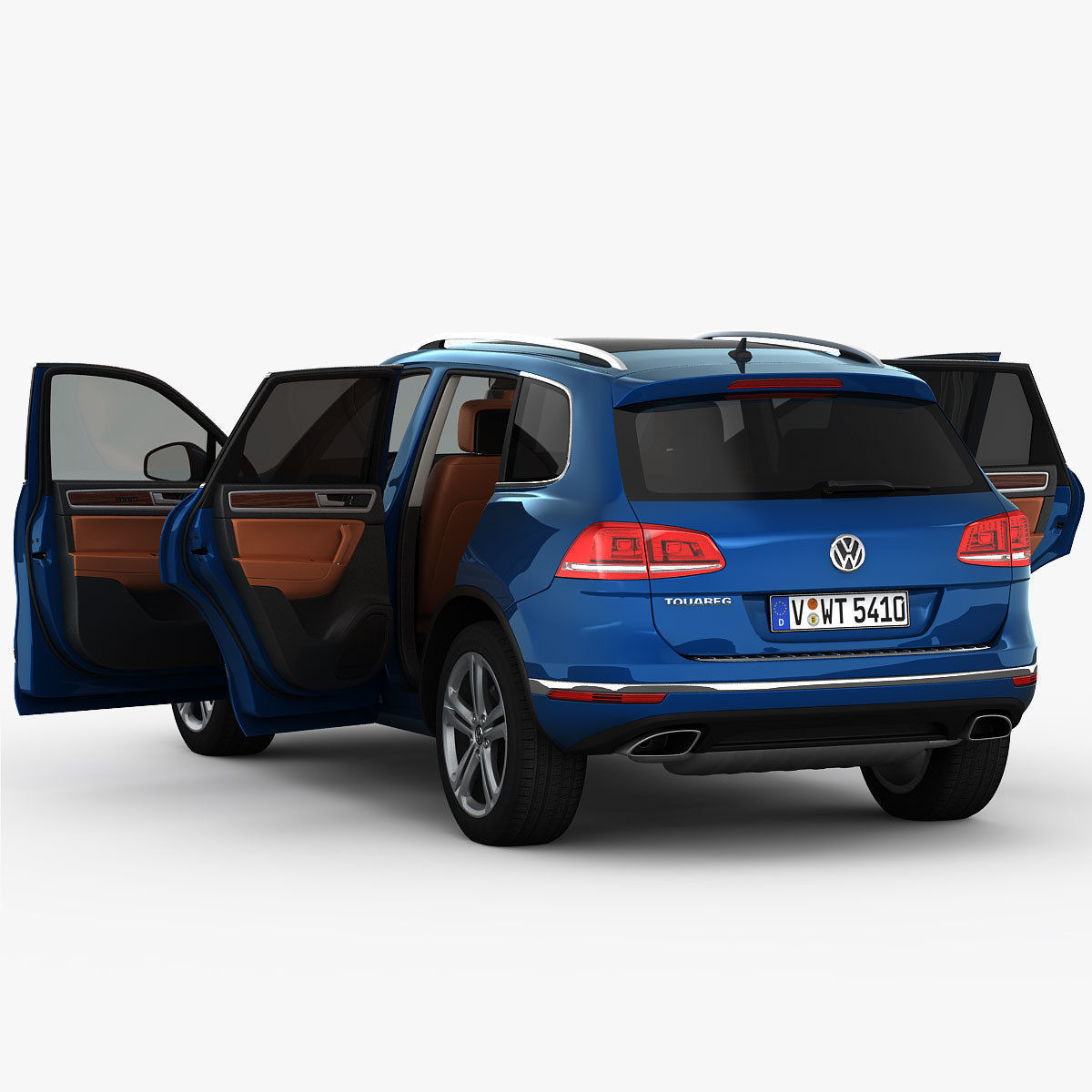 Volkswagen Touareg 2015 detailed interior 3D model_12