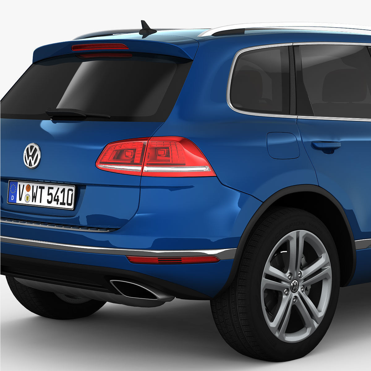 Volkswagen Touareg 2015 detailed interior 3D model_4