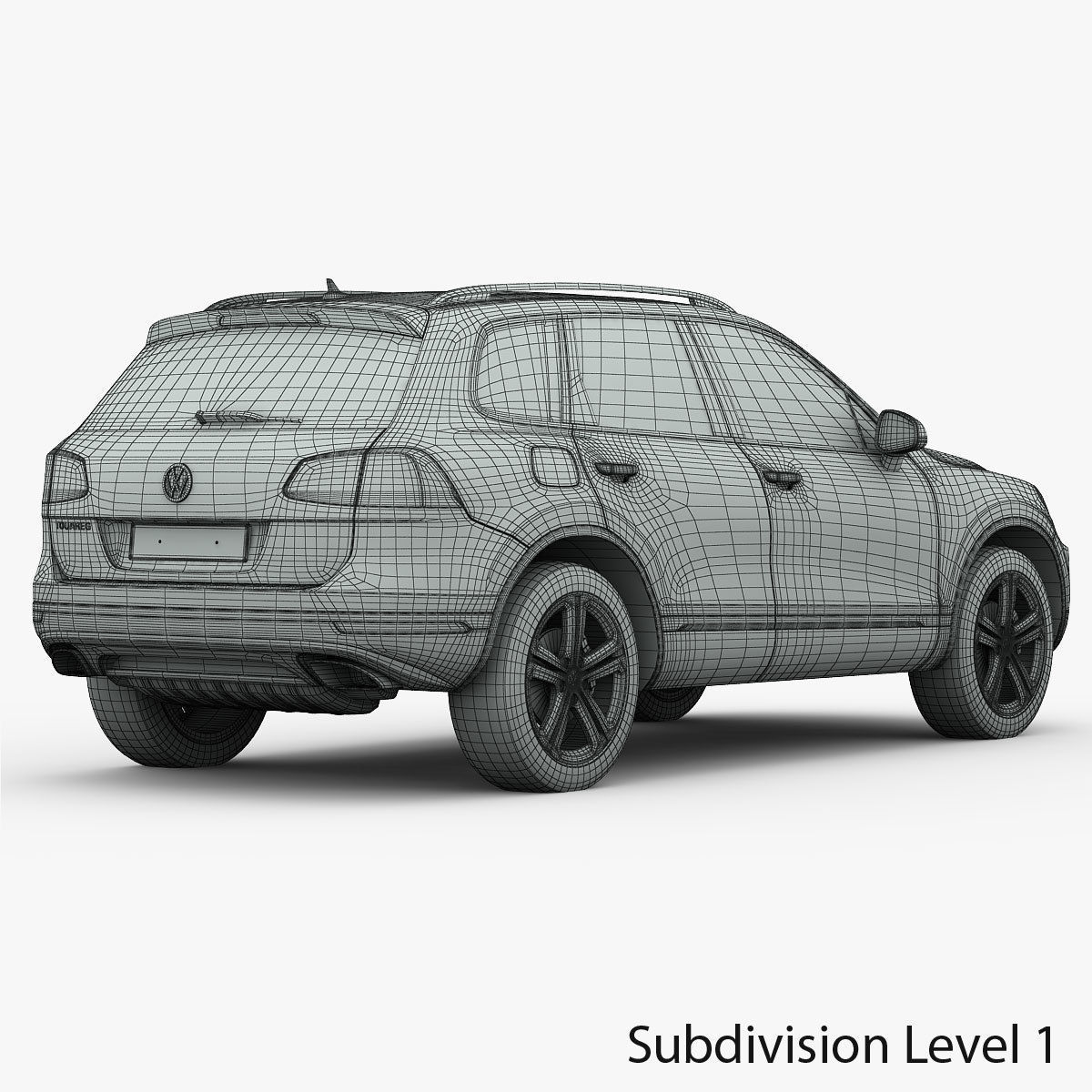 Volkswagen Touareg 2015 detailed interior 3D model_21