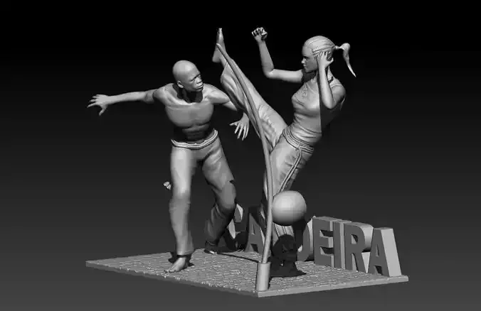 Capoeira Art 3D print model