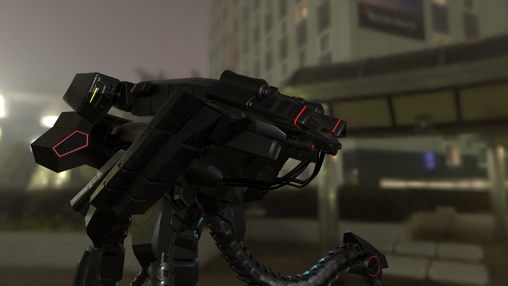 Military Robot  3D model_8