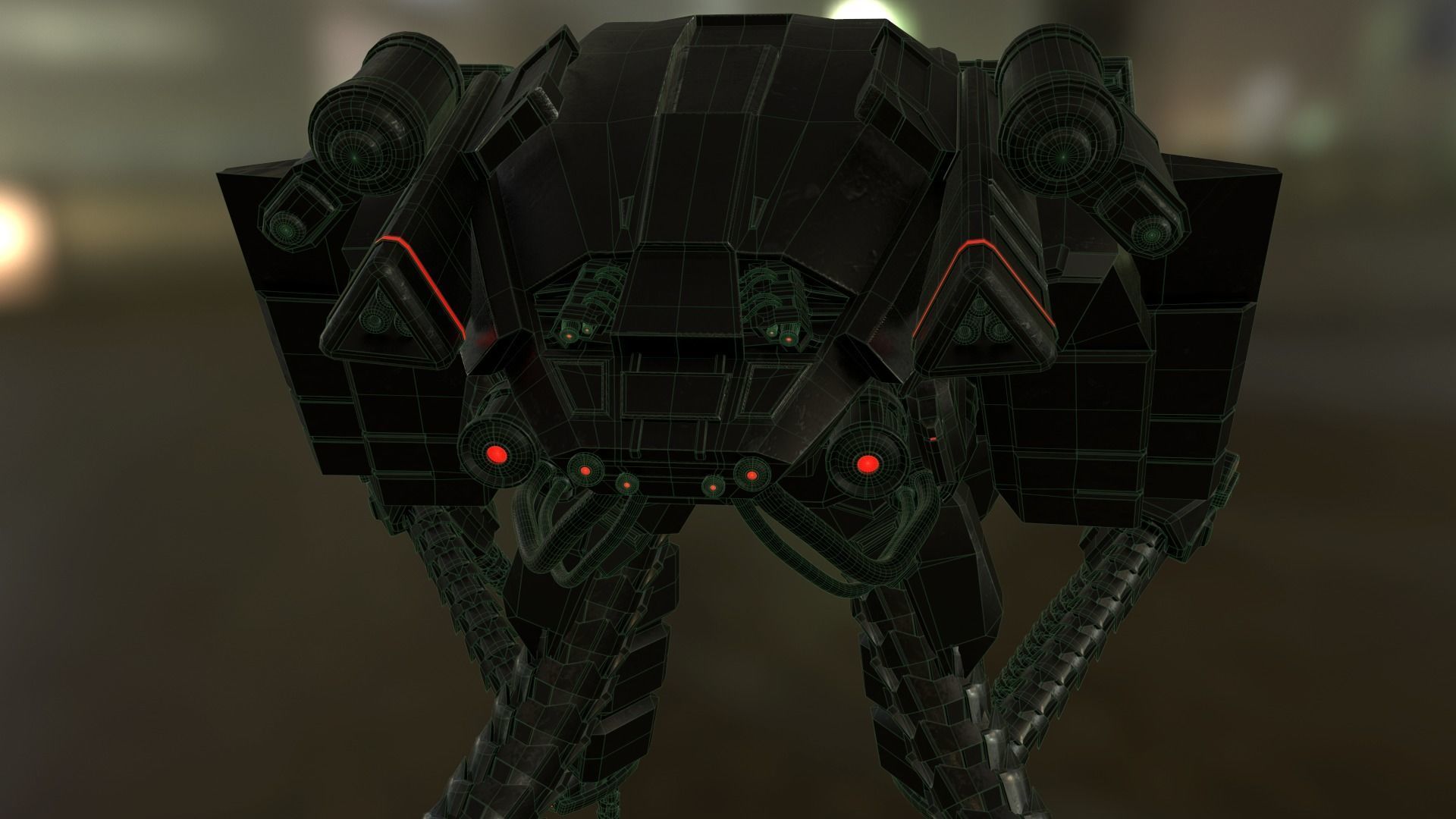 Military Robot  3D model_10