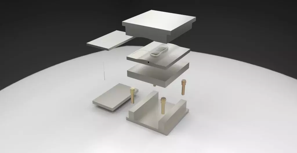 Injection Mold for a Plastic Component Free 3D model