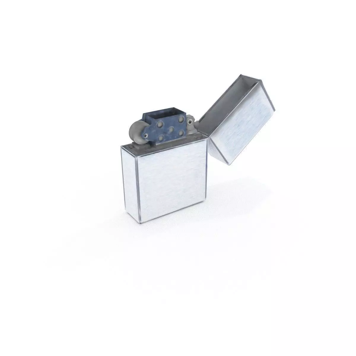 Low poly rigged gas lighter  Low-poly 3D model_0