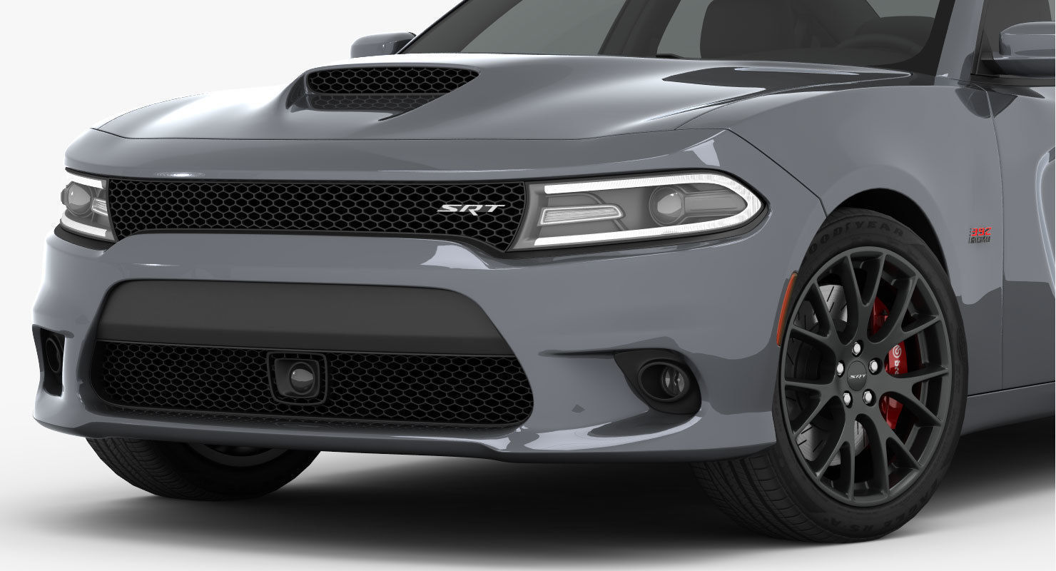 Dodge Charger SRT 392 2015 detailed interior 3D model_5