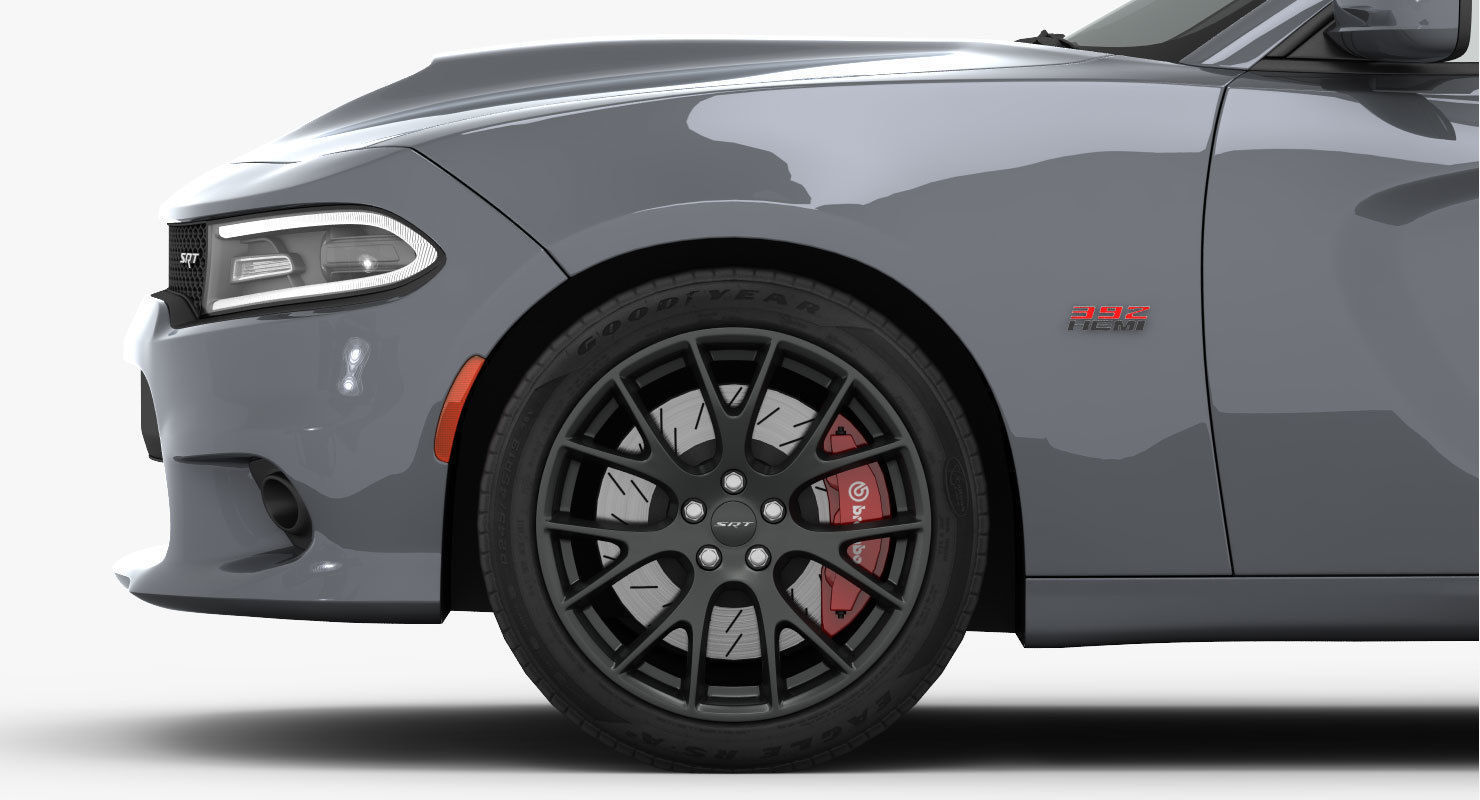 Dodge Charger SRT 392 2015 detailed interior 3D model_13